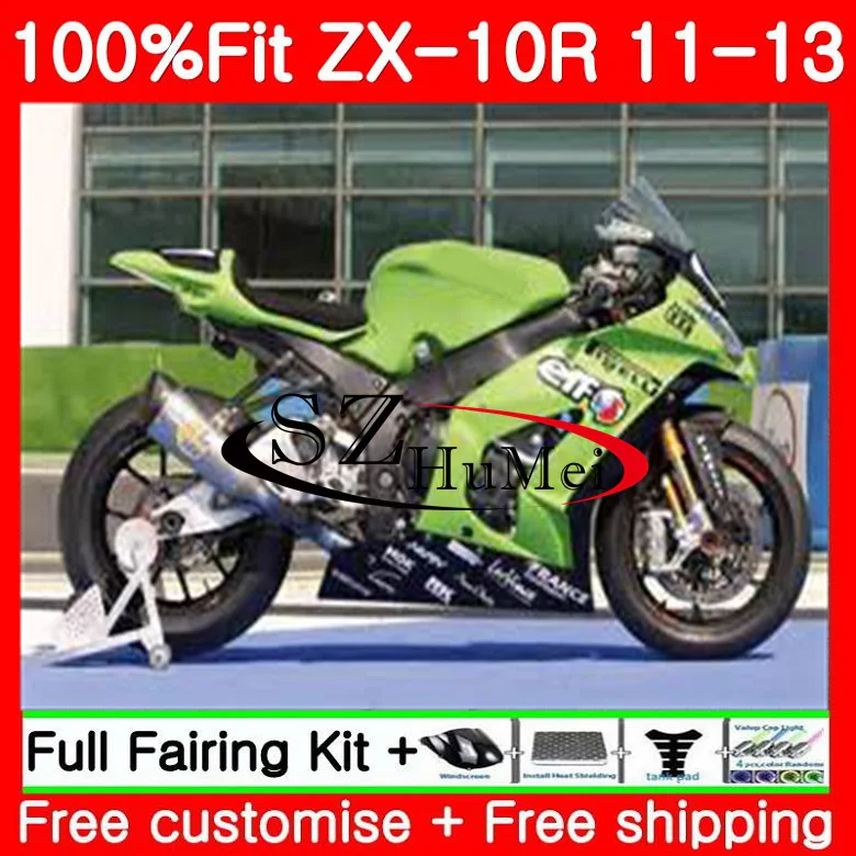 

Injection For KAWASAKI NINJA ZX 10 R ZX10R green black 19SH5 ZX 10R 11 12 13 14 15 ZX-10R 2011 2012 2013 2014 2015 Fairing kit