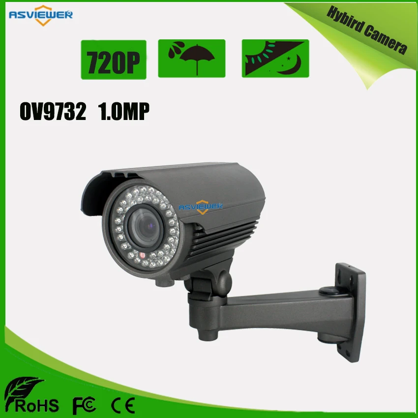 

Hybird 720P HD Camera Support AHD/CVI/TVI/CVBS output 4 In 1 Waterproof 40m IR distance AS-MHD8401R1