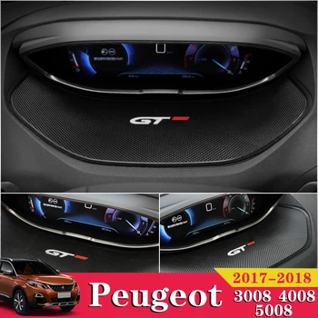 

1PCS Car Styling Auto Accessories Display Anti-skid Meter Mats Pad For Peugeot 3008 4008 5008 GT 2016 2017 2018 Car Sticker