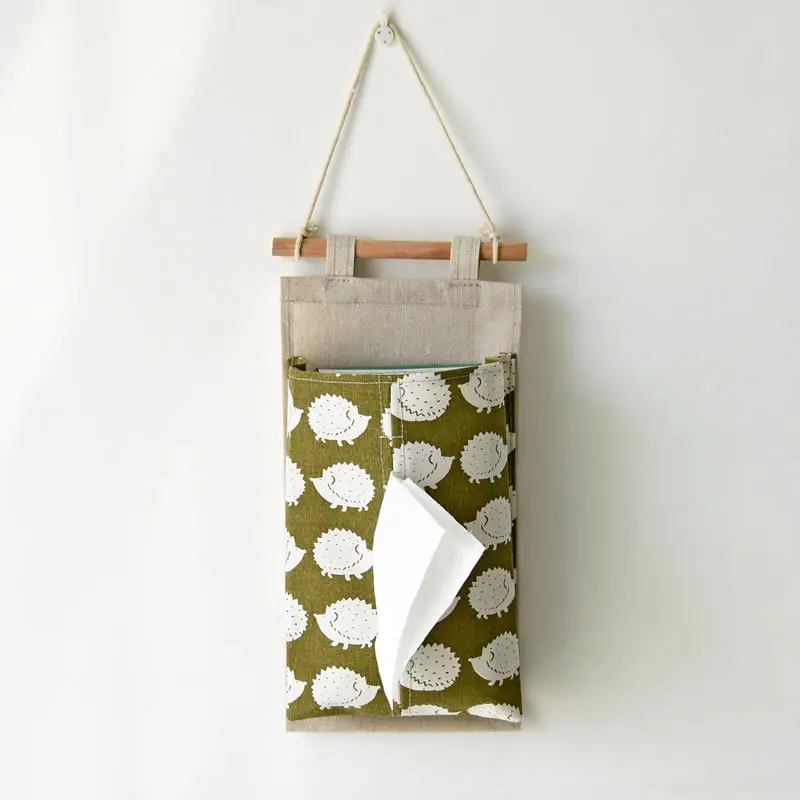 2017 cloth tissue box wall hanging storage pouch folding 2017 cloth tissue box wall hanging storage pouch folding
