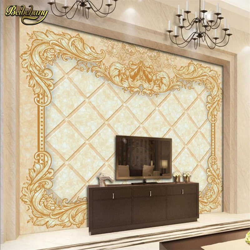 beibehang custom Euporean pattern murals wallpaper 3d wall paper for living room papel de parede 3D photo roll | Обустройство дома