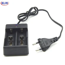 2 slots LED display Battery Charger For 18650 18350 14500 16340 Rechargeable Li-Ion Batteries EU US Plug battery charger