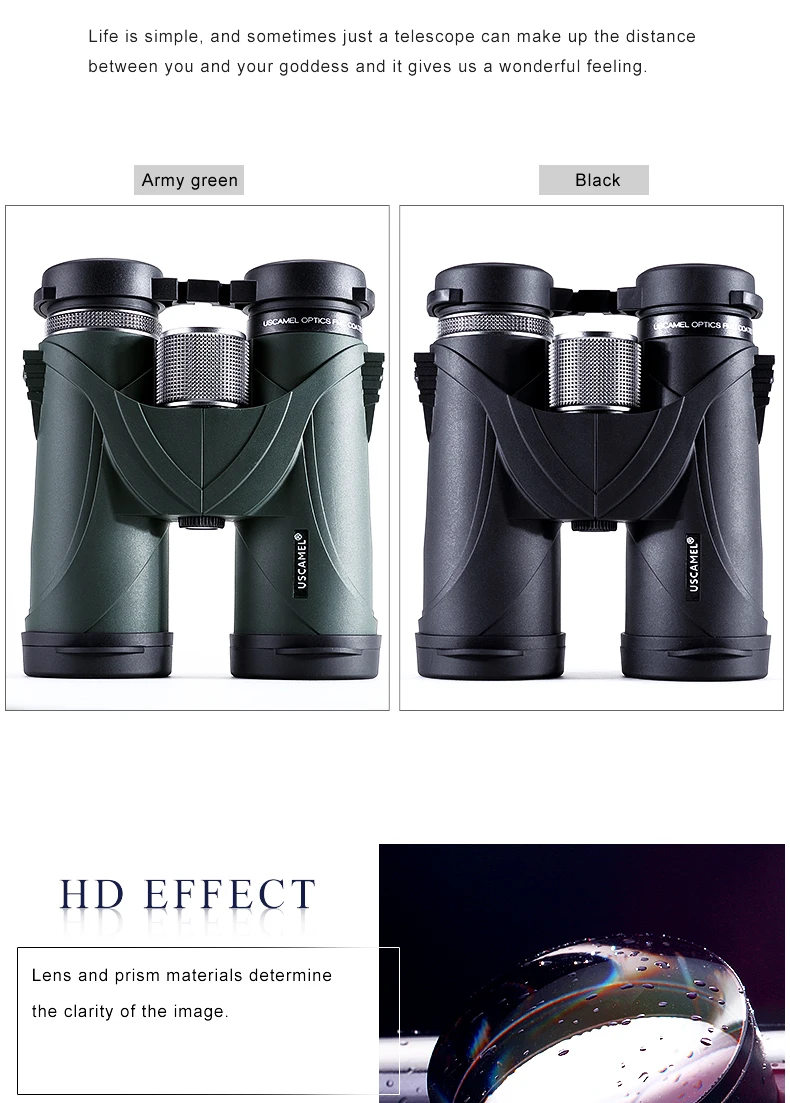 Profissional de Caça ao ar hd de Alta Uscamel 10x42 Binóculos Telescópio Militar Potência Livre 6 High Quality Ferramenta