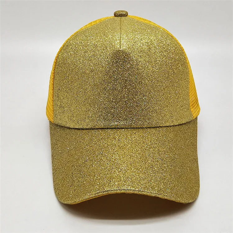 2018 New Female Summer Horse Tail Cap Girls Fashion Sequins Open Hat Summer Sunshade Beautiful Peaked Cap ACB25 (16)