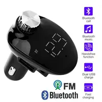 Vehemo 3.1A для fm-излучателя fm-передатчик двойной USB Bluetooth автомобильный комплект MP3 музыка автомобильный микрофон стерео громкой связи TF карта