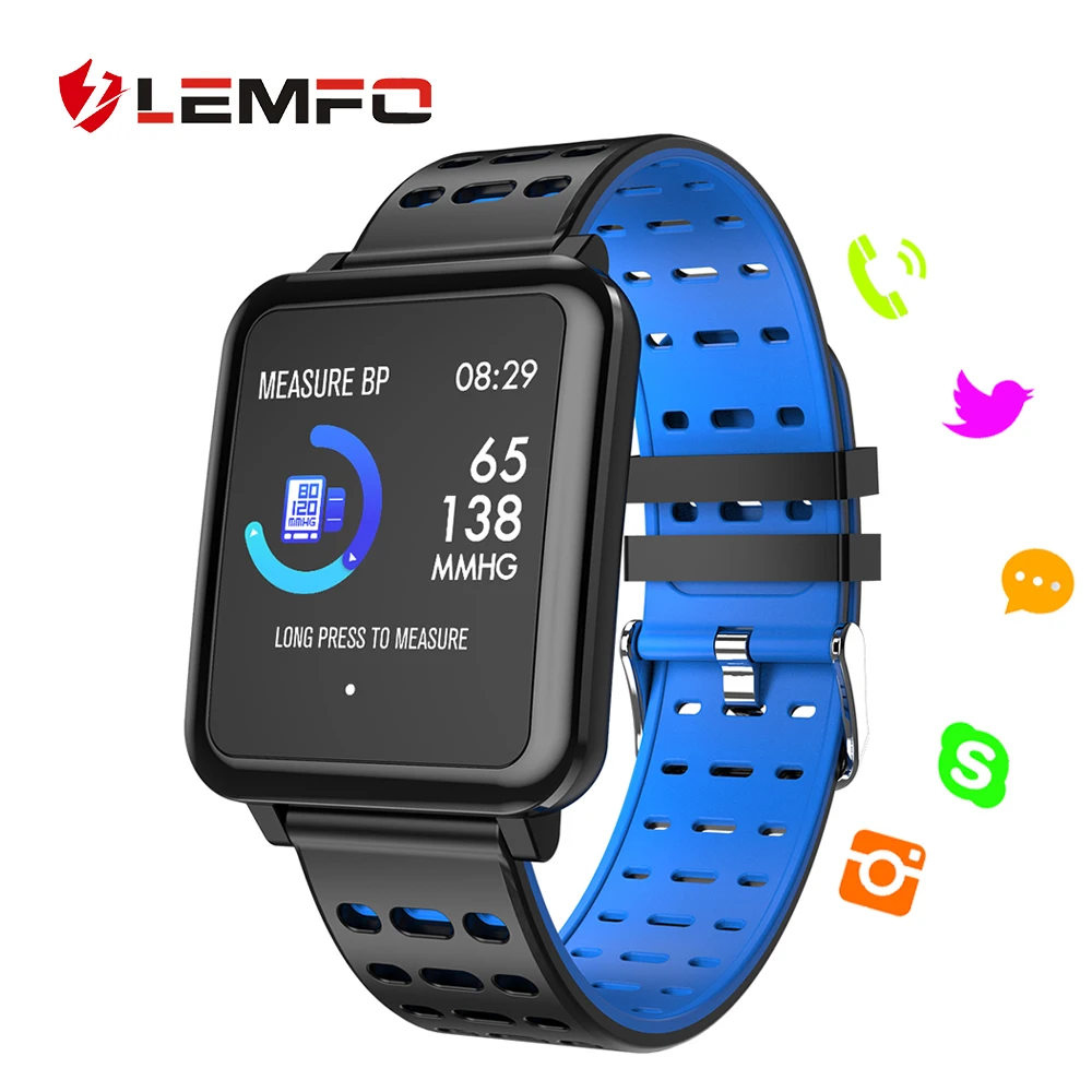 

LEMFO Fitness Bracelet Multiple Sports Modes IP67 Waterproof Heart Rate Blood pressure Oxygen Monitoring Sport Smart Bracelet