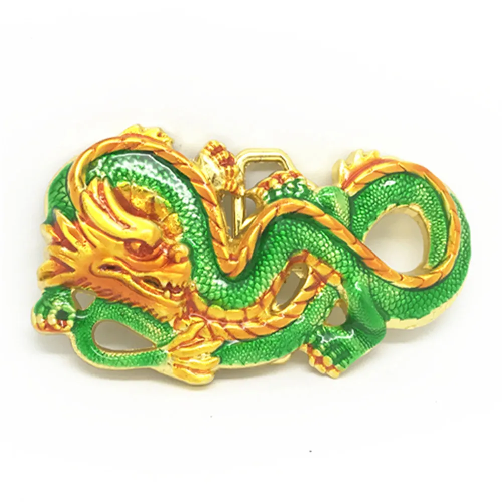 

The cowboys of the west China golden dragon personality oil zinc alloy belt buckle for 4.0