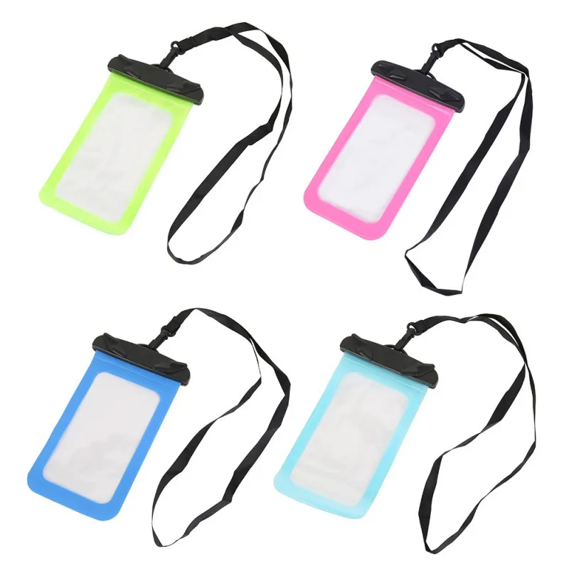

Waterproof Mini Swimming Transparent Bag For Smartphone Touch Screen Bag Phone Care Phone Container New Waterproof Valve Type