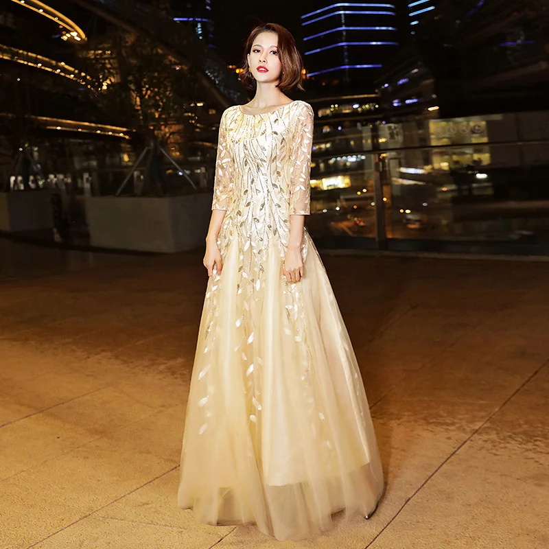 Новинка 2020 Длинные вечерние платья Robe De Soiree сексуальное роскошное вечернее