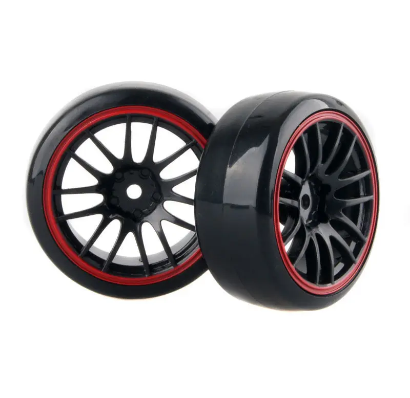 4pcs 1/10 Drift Car Tires 26*64MM Plastic Wheel Rim Hard Tyre for HSP Tamiya HPI Kyosho 94123 D3 D4 CS XIS TT01 TT02 6015 | Игрушки и