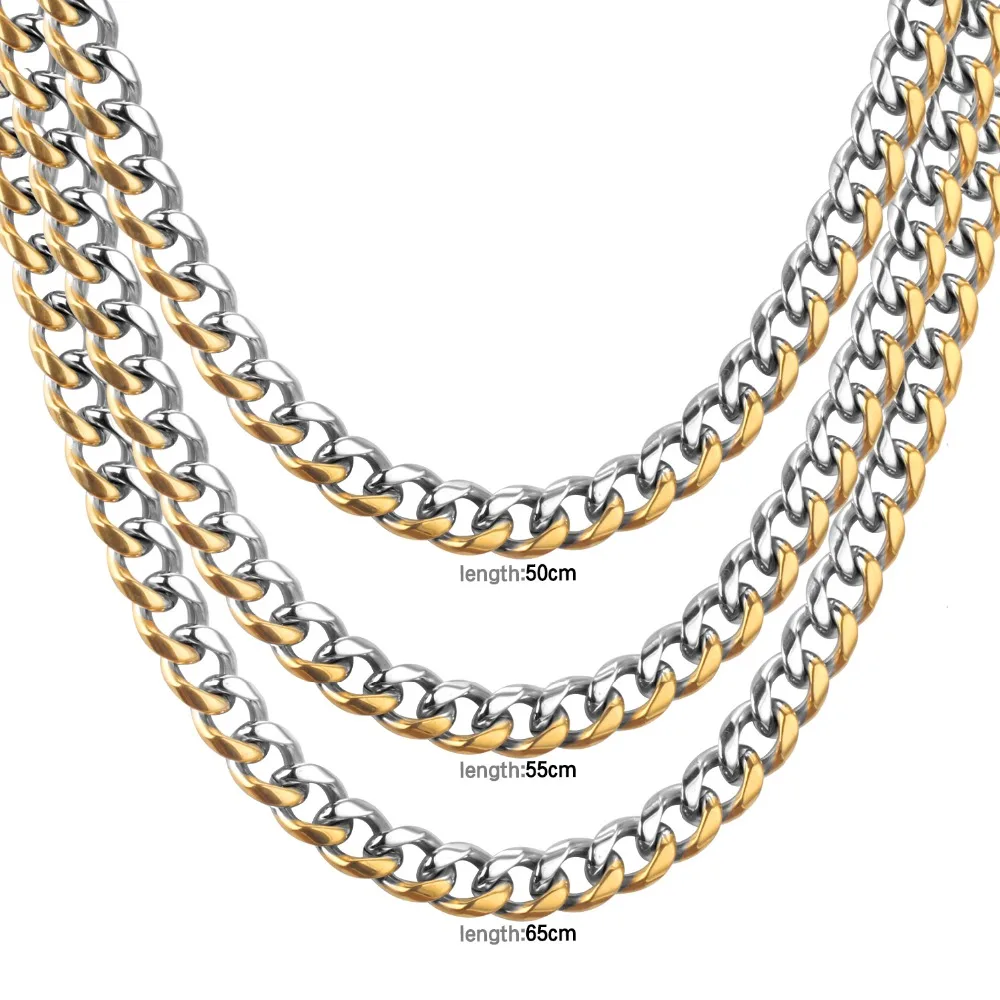 LUXUSTEEL массивная цепь ювелирные наборы ширина 10 мм длина 20 дюймов/22 дюймов золото/серебро/смешанный цвет ожерелье Браслеты наборы ювелирных изделий подарок