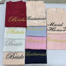 Вискоза вышивка невесты китайский женский кимоно халат платье Сексуальное Мини Ночная рубашка пижама халаты для невесты