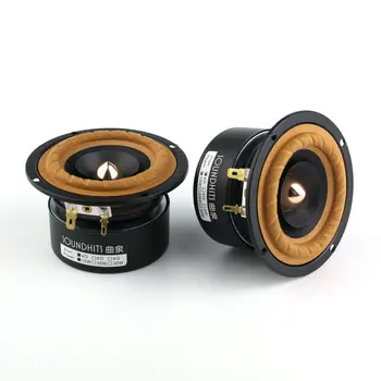 

2PCS Soundhits SQ303R 3inch DIY Full Range Audio Speaker Driver Unit Fabric Suspension Aluminum Bullet 4/8ohm 15W Dia 90mm Round