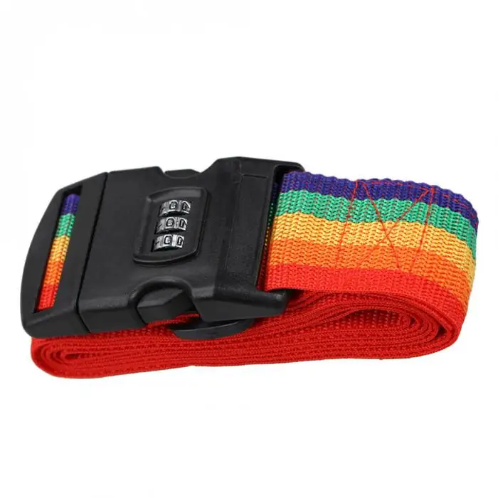 Travel Luggage Suitcase Strap Baggage Backpack Belt with Coded Lock DTT88