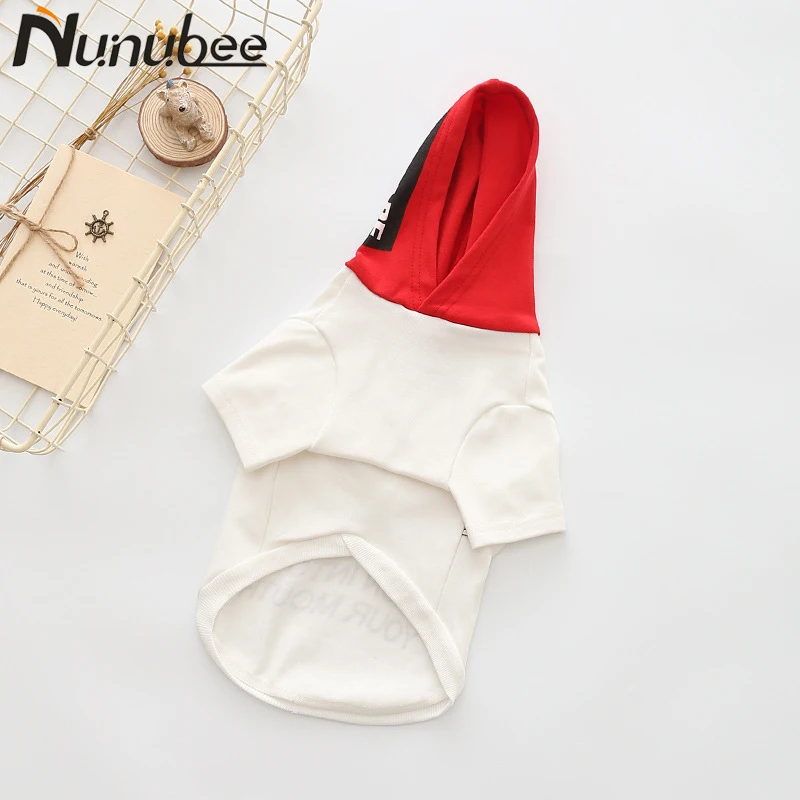Nunubee Модный хлопковый маленький свитер, спортивные костюмы для домашних животных, осенняя одежда для собак, куртка с капюшоном, товары для домашних животных