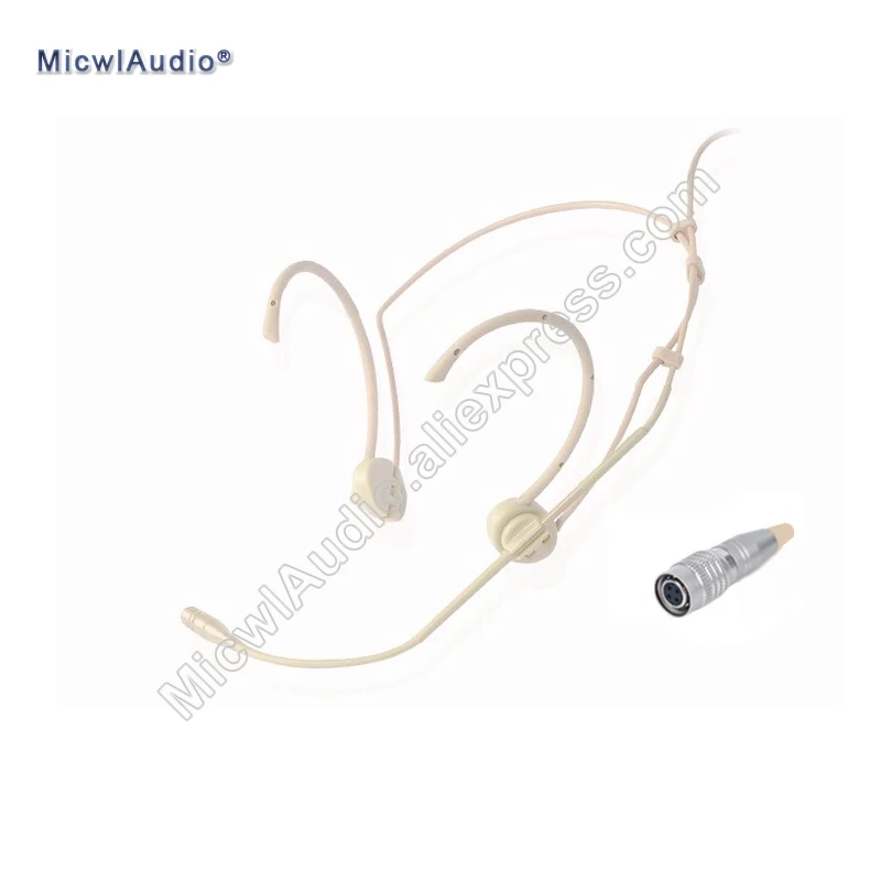 Профессиональная гарнитура микрофон для Конференции AKG Samson Shure Sennheiser Mipro Audio-Technica 3,5 мм разъем с внешним замком бежевый