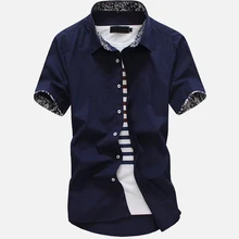 Для мужчин Slim Fit короткий рукав платье рубашка с отложным воротником в социальных футболка с надписью Business для Для мужчин Летняя мужская уличная одежда Топ