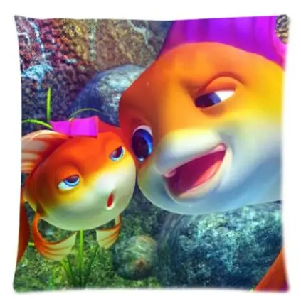 2015 hot Custom fish cartoon High Quality Cool Fashion Stylish 100%Cotton Standard Size45X45cm 18X18cm(Twin Sides) | Дом и сад