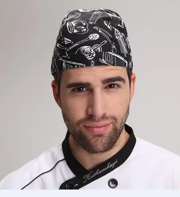 Buy Designed Bakery Pastry Chef Hat Adjustable