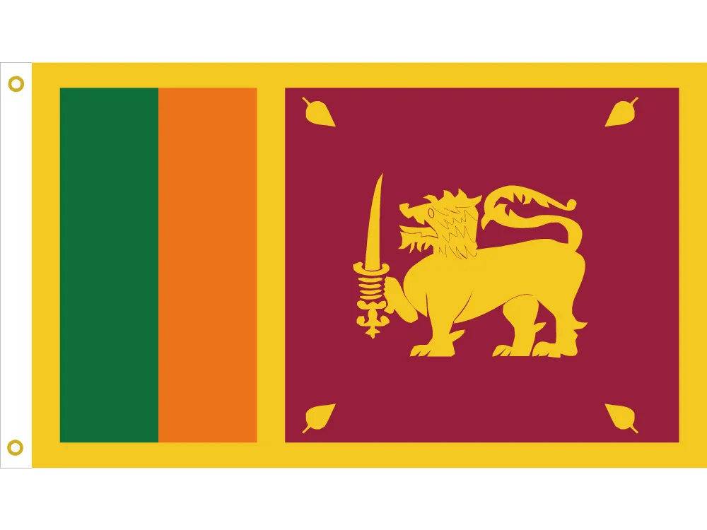 

3x5 Feet Printing Polyester Sri Lanka National Flag 90*150cm/60*90cm/40*60cm flying Flag 15*21cm hand flag Banner