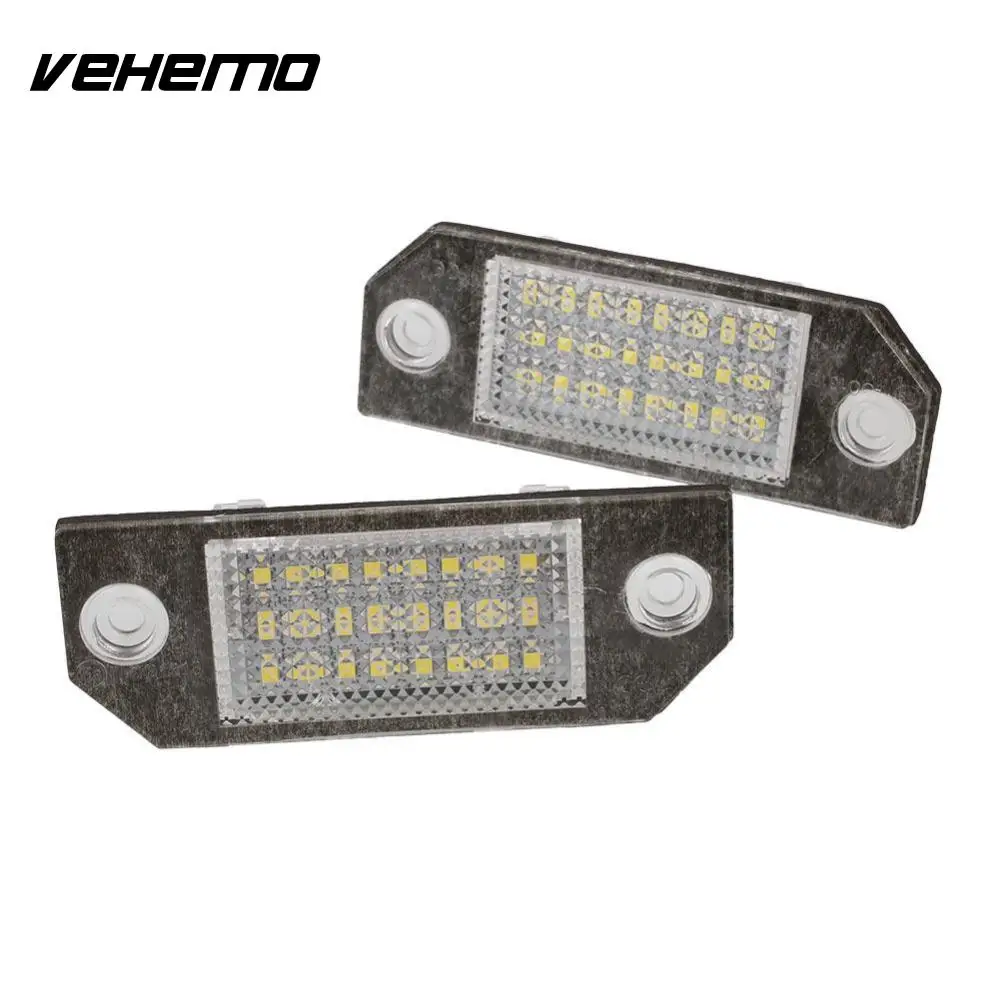 

Vehemo 2Pcs 12V White 24 LED Number License Plate Light Lamp for Ford Focus C-MAX MK2