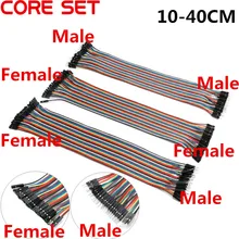 40 p dupont cabo 10/20/30/40 cm fio macho para macho, macho para fêmea, fêmea para fêmea dupont linha kit jumper fio para arduino