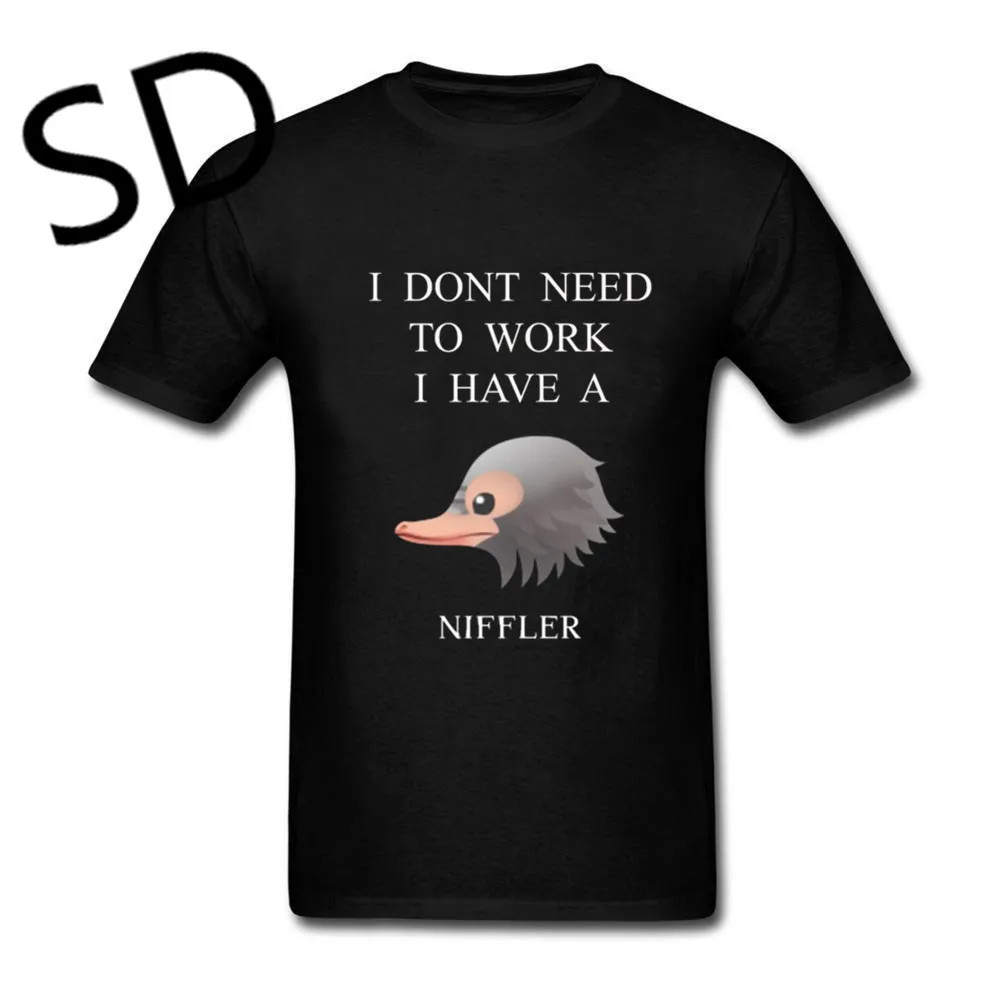 

Dropshipping Fantastic Beasts T Shirt Men Niffler oversized t shirt cartoon network high fashion fitness clothing Summer Top Tee