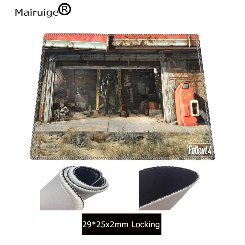 Mairuige Fallout 4 Gaming Speed Version Mouse Pad Locking Edge Large Mouse Mat PC Computer Laptop M