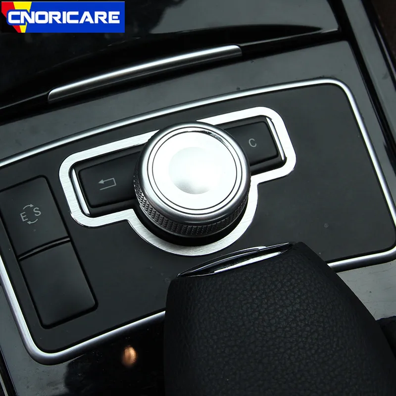 

Car Center Console Multimedia Knob Frame Decoration Cover Trim Aluminium Alloy For Mercedes Benz GLK CLS Interior Decals
