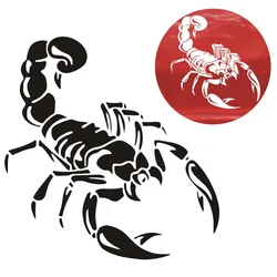 

1 Pieces 30cm Cute 3D Scorpion Car Stickers car styling vinyl decal sticker for Cars Acessories decoration QC29