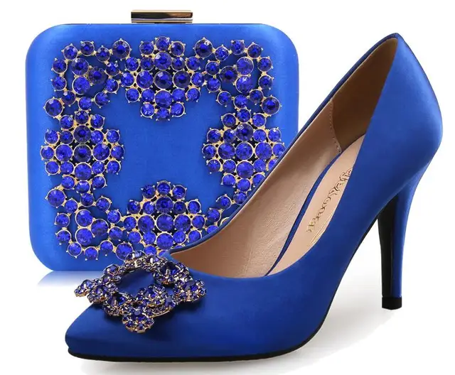 blue dress and blue shoes