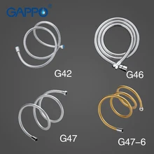 GAPPO – tuyaux de plomberie, tuyau de douche de salle de bains, tuyau de douche de bidet, tuyau de douche de robinet, tuyau de salle de bains en PVC Flexible antidéflagrant G47 de 1.5M
