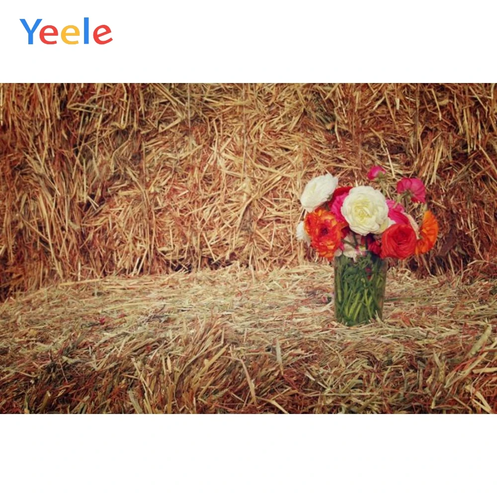 

Yeele Barn Haystack Bottled Flower Child Warehouse Newborn Baby Portrait Photo Background Photography Backdrops For Photo Studio
