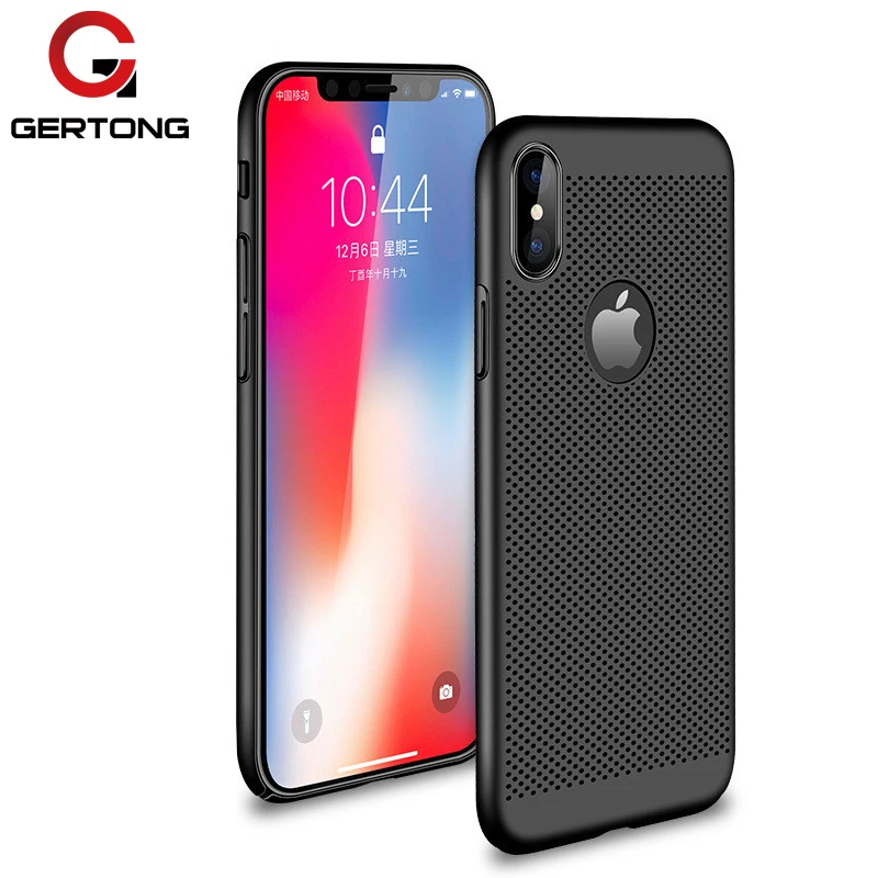 

GerTong Phone Cases for iPhone X 6 6s 7 8 Plus SE 5 5s Case For iPhone XS Max XR 360 Matte Hard Plastic Slim Hollow Back Cover