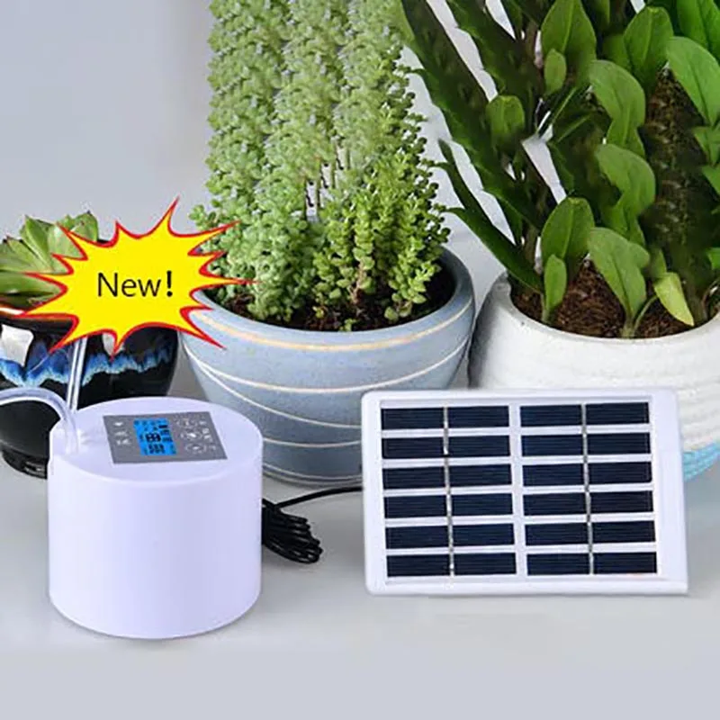 

Solar DIY Drip Device Seepage lazy Plant Intelligent Timing Pouring Flower Artifact Automatic Watering System Adjustable Dripper