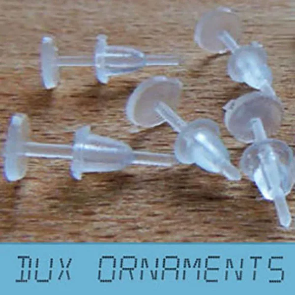 

13x5mm Earring Findings Hypoallergic Invisible Plastic Blank Earrings Pin Post Stud Back Findings Pad Nickel Free 1000 Pieces