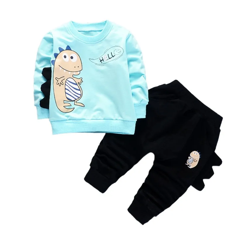 Baby Clothes set Cartoon Sweater Autumn Baby Clothes Set New Long Sleeve Cartoon Top + Pants Baby Boy Girl Clothes Set