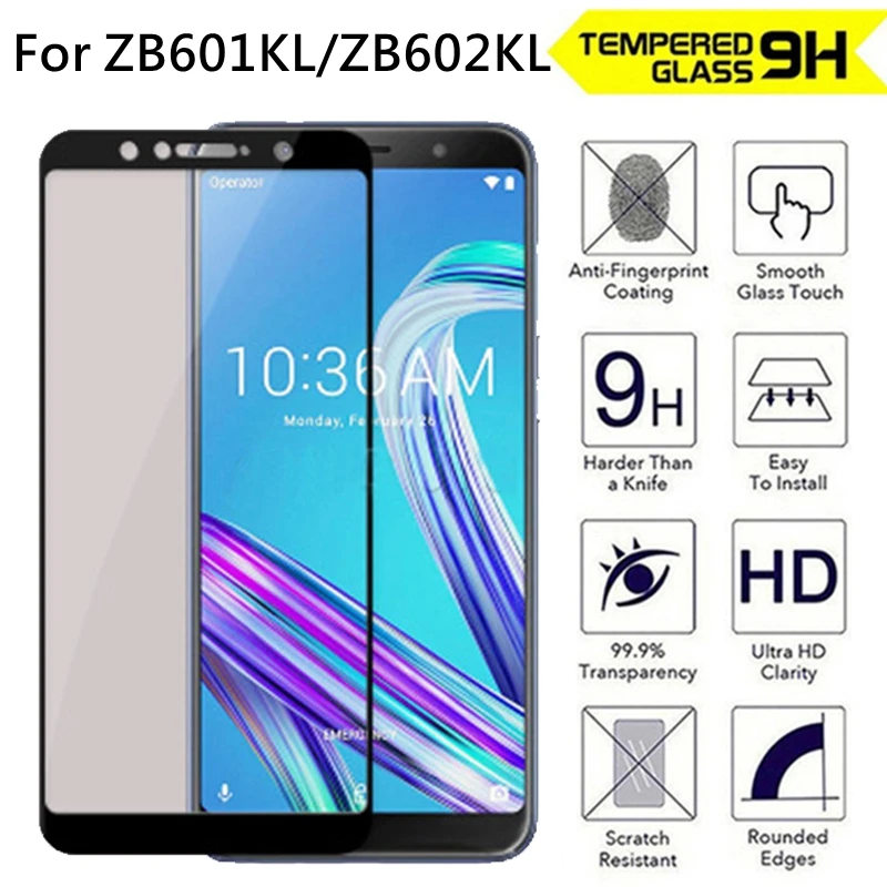 

9H Full Cover Protection Tempered Glass For ASUS ZenFone Max Pro M1 ZB601KL ZB602KL Screen Protector Phone Protective Film 2.5D