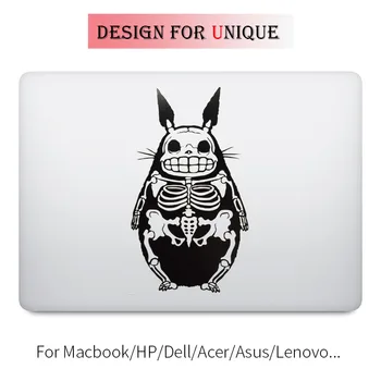 

Totoro Skeleton Laptop Decal for Apple Macbook Decal Pro Air Retina Touch Bar 11 12 13 15 inch Vinyl Mac Mi Book Skin Sticker