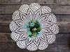 39CM Round Luxury Handmade Table Cloth Place Mat Cotton Crochet Christmas Decor Coaster Kitchen Home Wedding Doily Tablecloth ► Photo 2/6