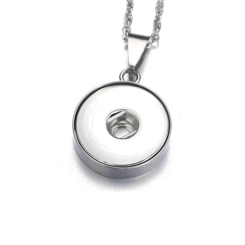 Ювелирное ожерелье с подвеской из нержавеющей стали, 18 мм и 12 мм, ювелирное изделие для женщин 2290
