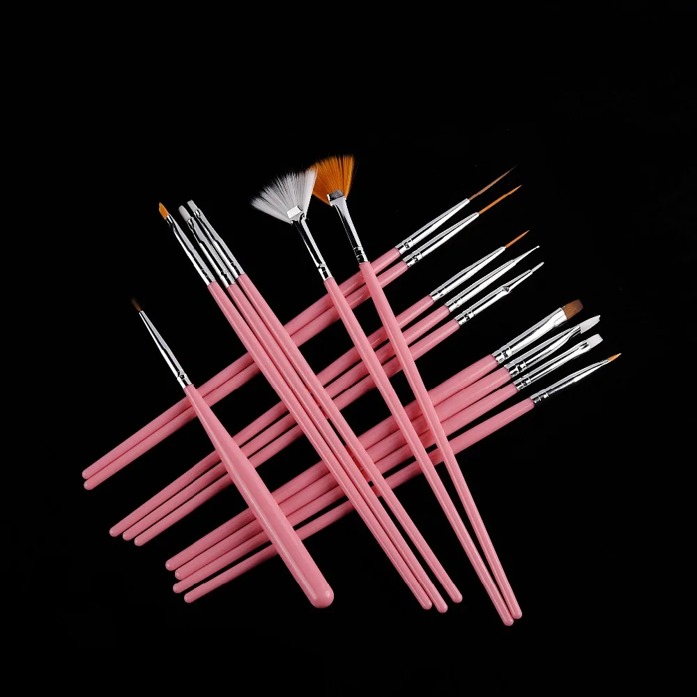 15-PCS-Set-Nail-Art-Dotting-Tools-Nail-Gel-Polish-Pens-Drawing-Painting-Brushes-For-Professional (2)