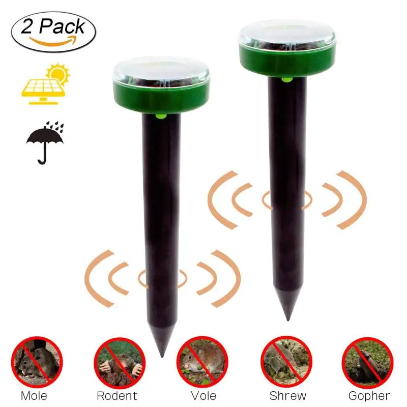 

1Pc New Eco-Friendly Solar Power Ultrasonic Pest killer Ultrasonic Gopher Mole Snake Mouse killer Garden Yard Pest Repeller #5
