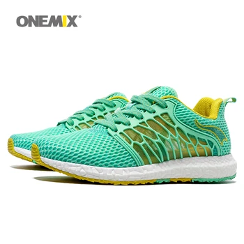 

ONEMIX Slip-On Running Shoes Women Lightweight Jogging Sports Cushioning Gym Sneakers Breathable Athletic Shoes Pink Lady Shoes