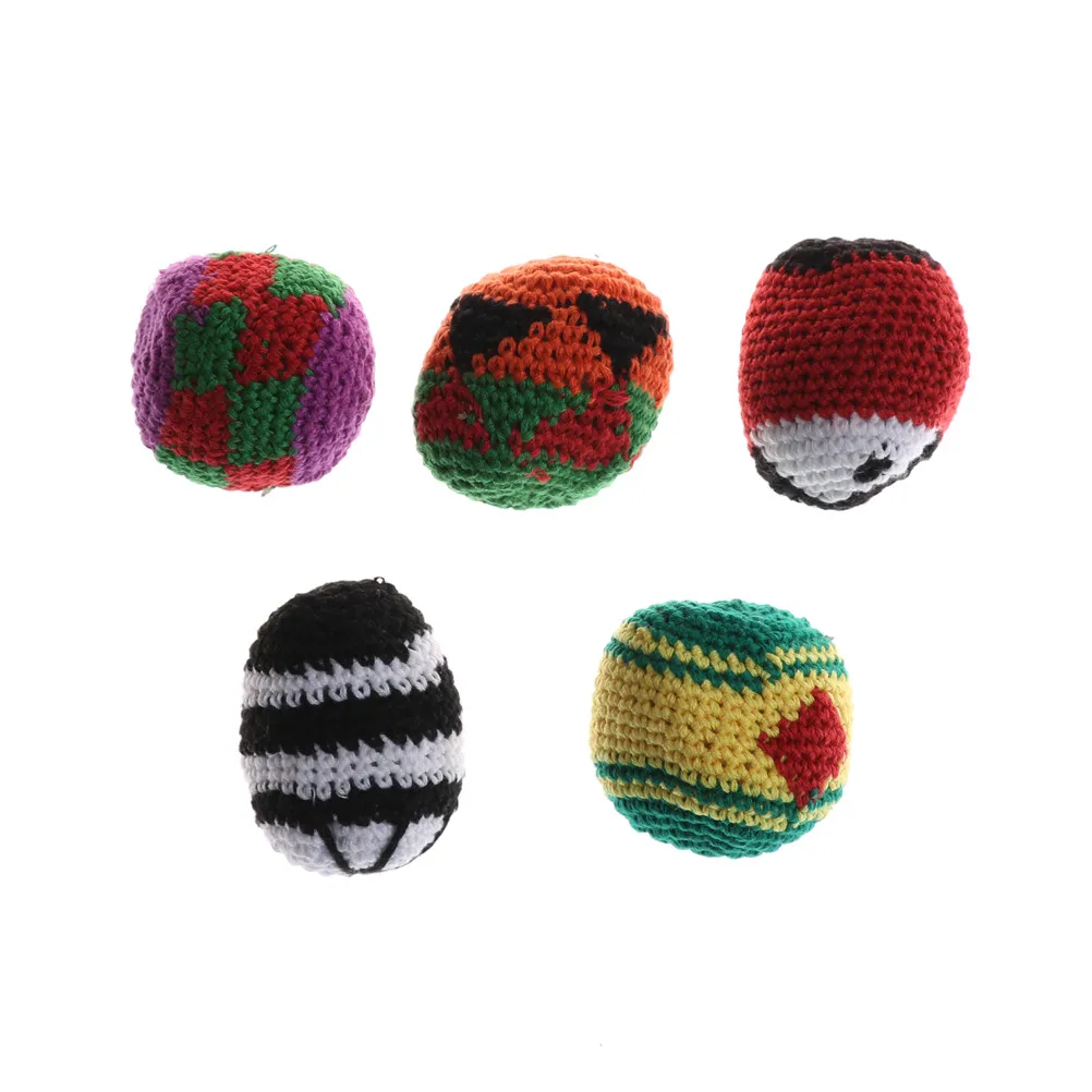 

1pc Handmade Children Magic Juggling Ball Sacks Footbag Classic Toy Balls For Kid Outdoor Toy Randomy Color 5cm