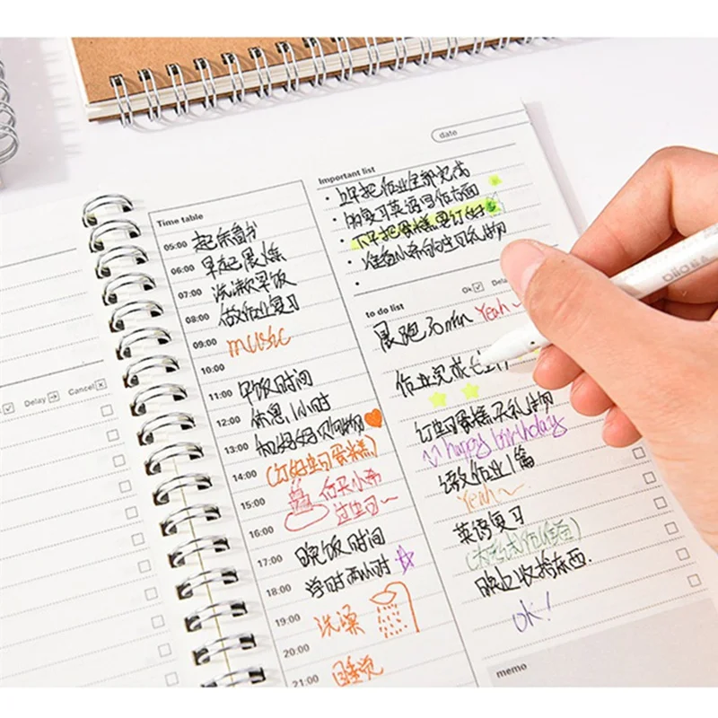 

2019 2020 Notebooks Agendas Planner Diary Weekly Spiral Organizer Libretas A5 Note Books Monthly Kraft Paper Schedule Filofax