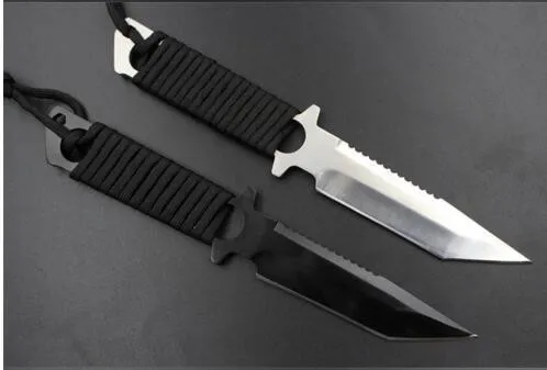 Леггинсы/нож ПАРАШЮТИСТА из нержавеющей стали для дайвинга прямой нож для выживания на открытом воздухе туристический карманный нож тактический нож D32