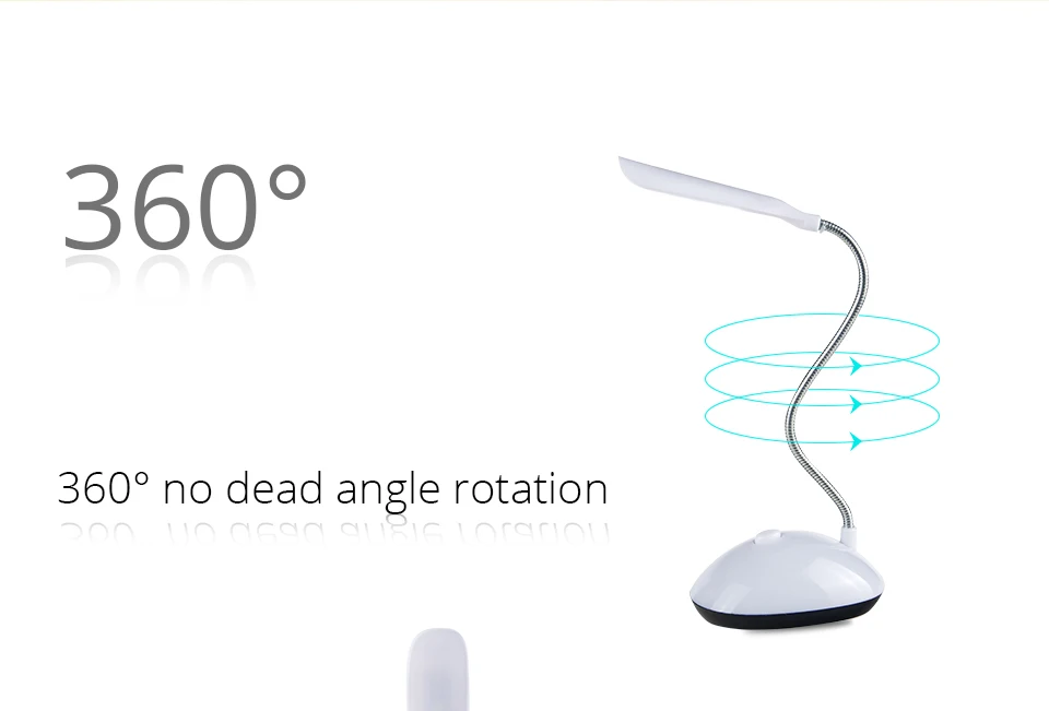 AAA Battery Powered Mini Desk Lamp 4 LEDs Book Light Adjustable Flexible Foldable Night Light for Book Reading Student Study (2)