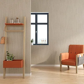 

53*950cm Modern Simple Pure Non-woven Wallpaper Bedroom Living Room Hotel Cloth Linen Wallpaper