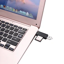 Портативный Дизайн USB-Порты и разъёмы Тип C usb 2.0/Micro USB адаптер SD/Micro SD карты картридер для смартфонов/pc Micro SD для Оконные рамы